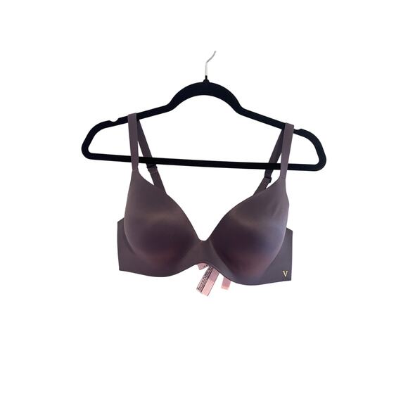 Victoria's Secret Other - Victoria's Secret Purple Gray Lined Demi Bra Size 36C T-Shirt Modest Wirefree